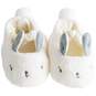 Gray and White Bunny Baby Slippers, , large image number 1