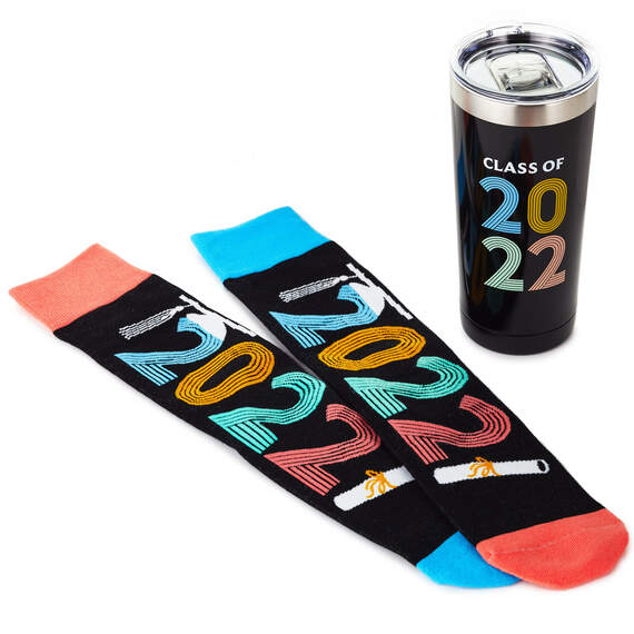 Class of 2022 Insulated Tumbler and Crew Socks Gift Set, , large image number 1