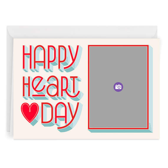 Personalized Happy Heart Day Valentine's Day Photo Card, , large image number 6