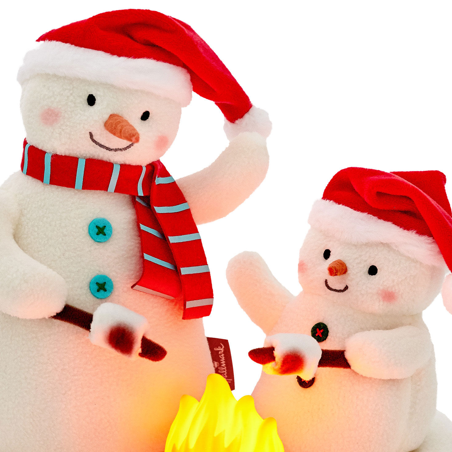 Plush Snowmen With Light, Motion and Sound closeup view image number 5