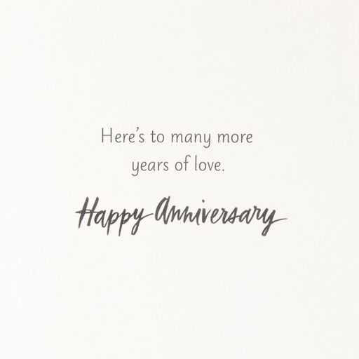 To Many More Years of Love Anniversary Card With Hangable Decoration, 