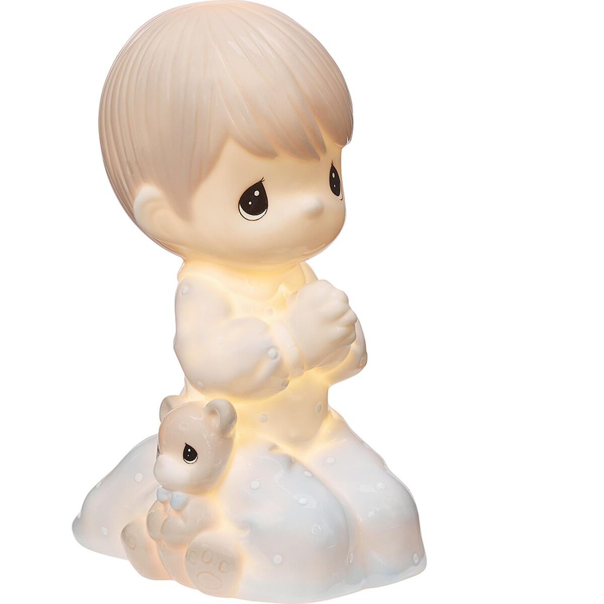 Precious Moments Praying Boy Porcelain LED Night Light Lighting