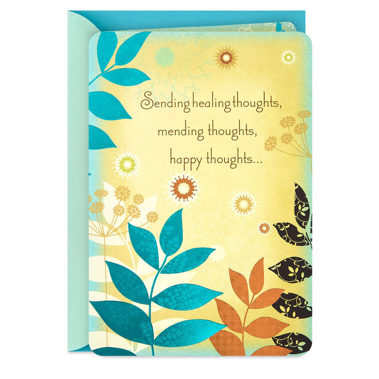 Sending Healing, Happy Thoughts Get Well Card