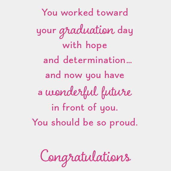 A Wonderful Future Graduation Card for Her, , large image number 2