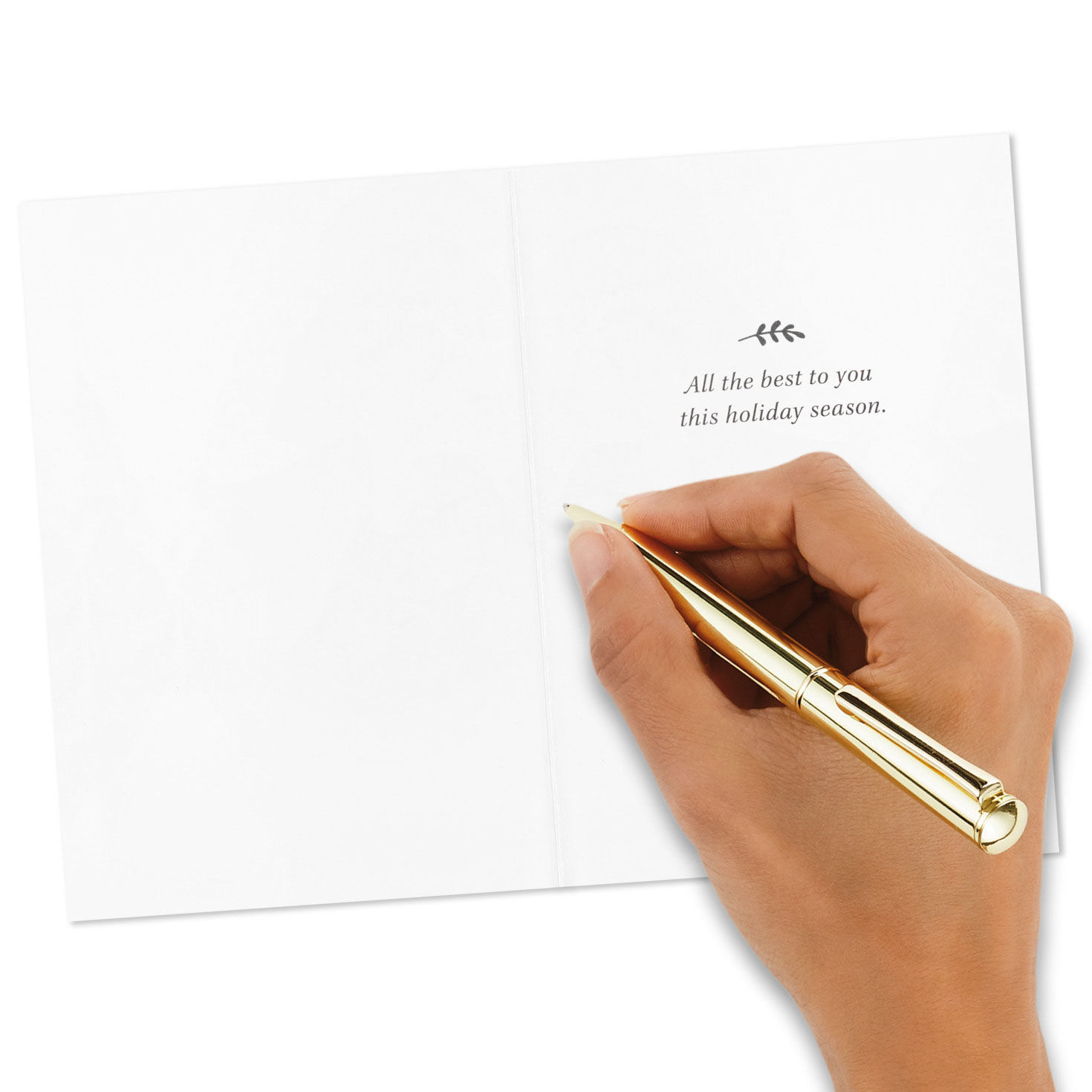 Poinsettias and Evergreen Boughs Packaged Christmas Cards, Set of 5, , large image number 6