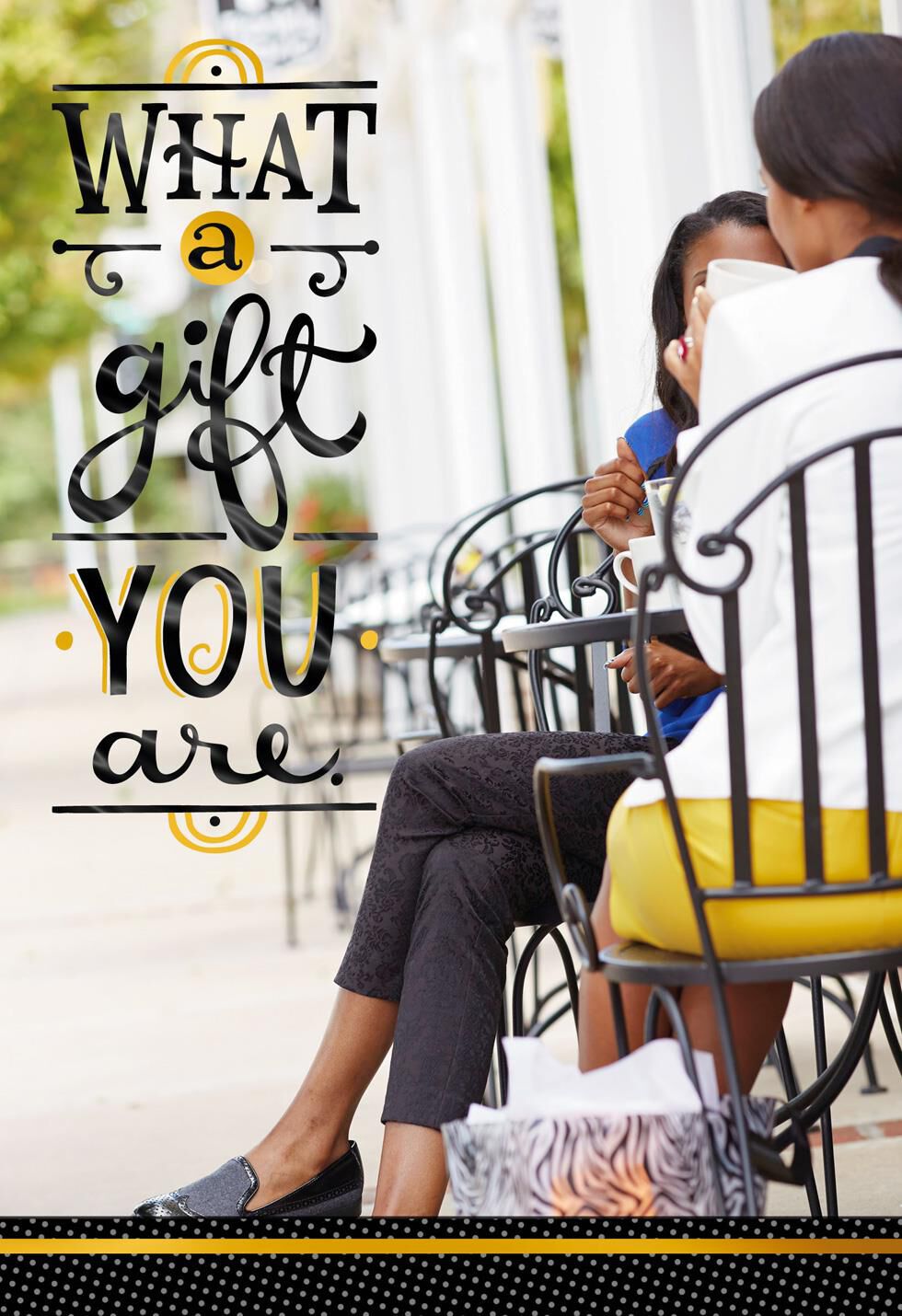 Coffee Shop Chat Friendship Card