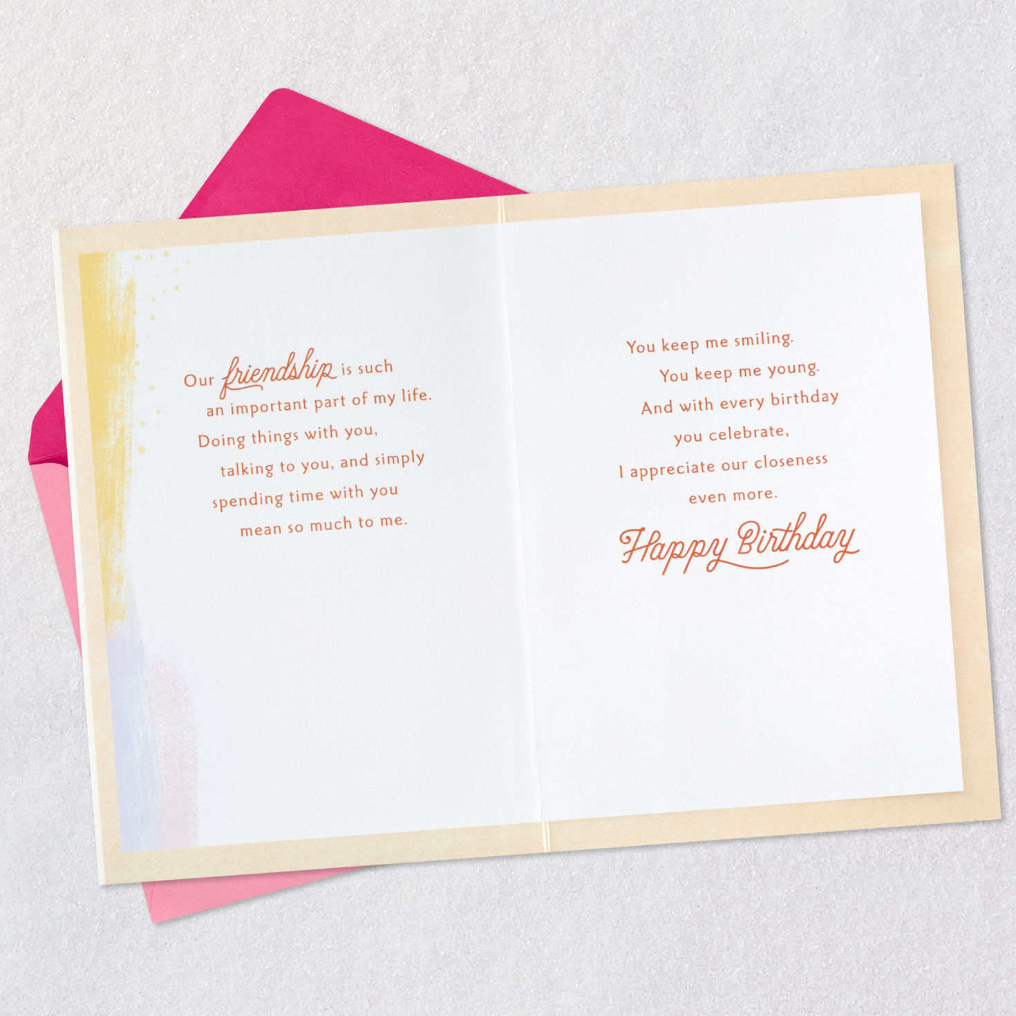 Confetti Pink and Ivory Birthday Card for Daughter Open card with envelope image number 4