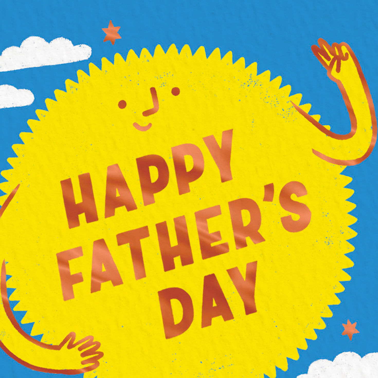 Smiling Sun Father's Day Card Card Front Detail image number 4