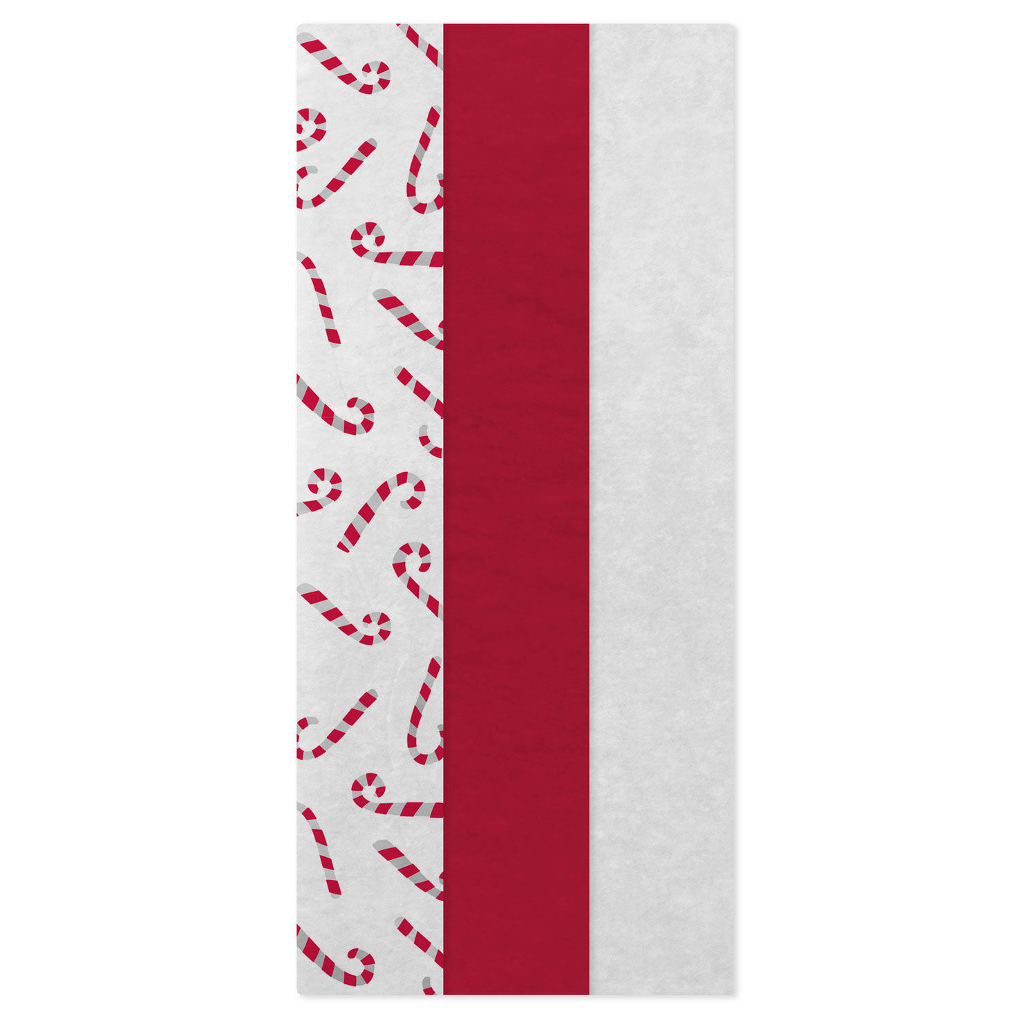 Candy Canes/Red/White 3-Pack Assortment Christmas Tissue Paper, 30 sheets