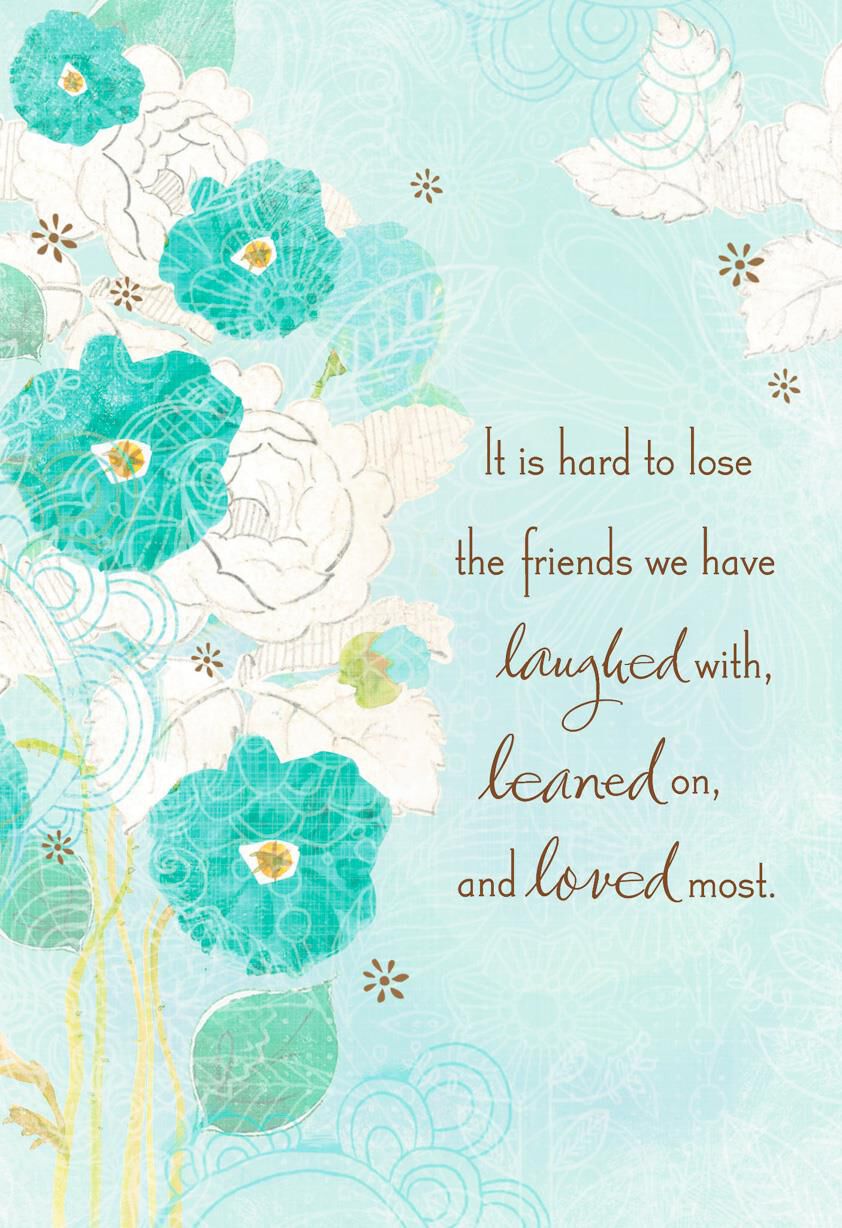 Flowers for a Friend Sympathy Card