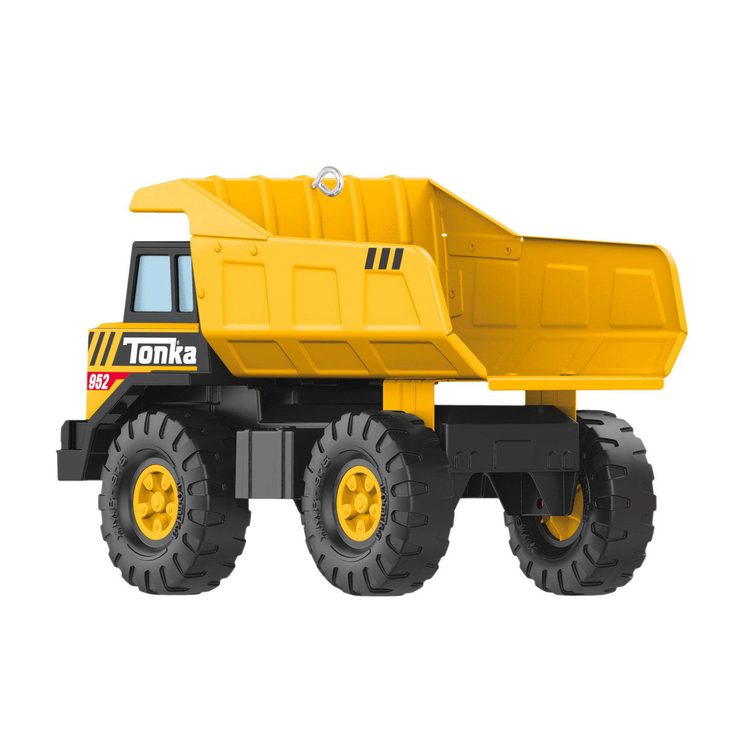 Tonka Yellow Black Dump Truck Keepsake Ornament Back image number 6