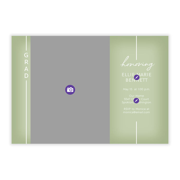 Simply Sage Graduation Invitation, , large image number 5