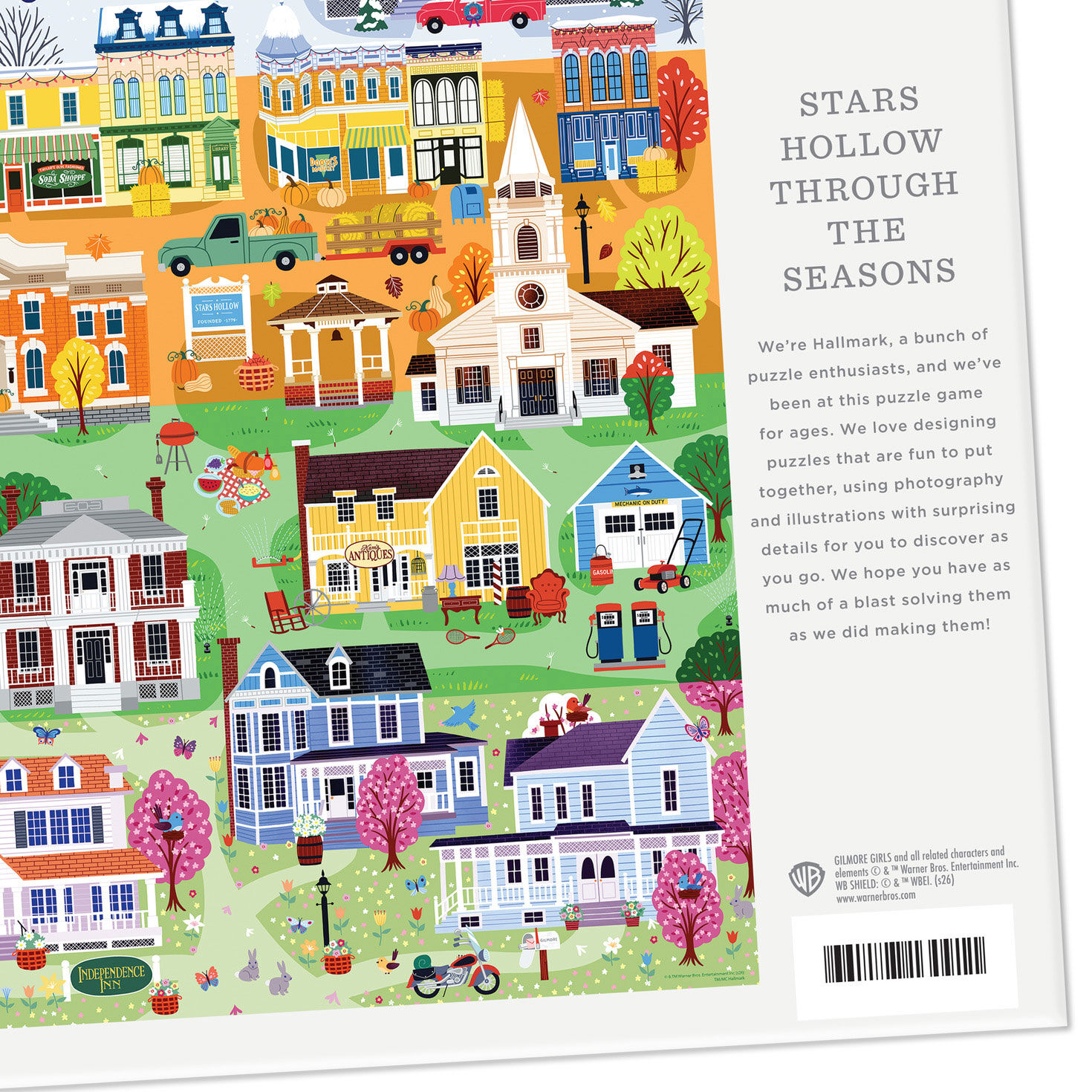 Gilmore Girls Stars Hollow 1000-Piece Puzzle upclose view image number 4