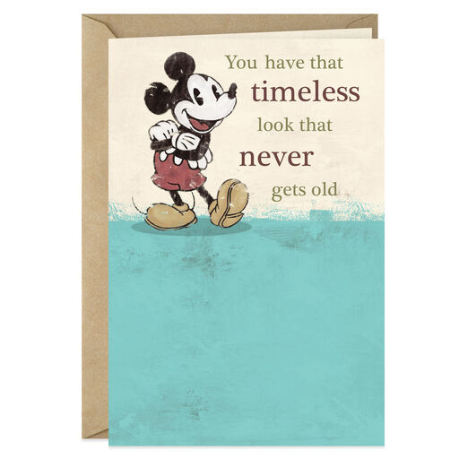 Disney Mickey Mouse Timeless Look Birthday Card, 