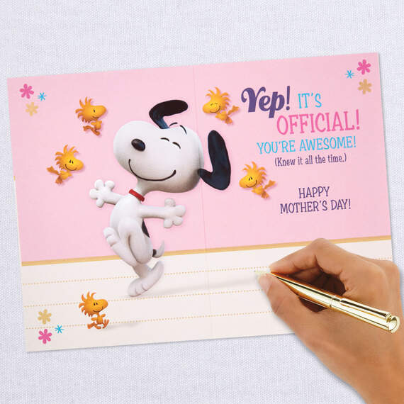 Peanuts® Snoopy Awesome Nana Checklist Mother's Day Card, , large image number 6