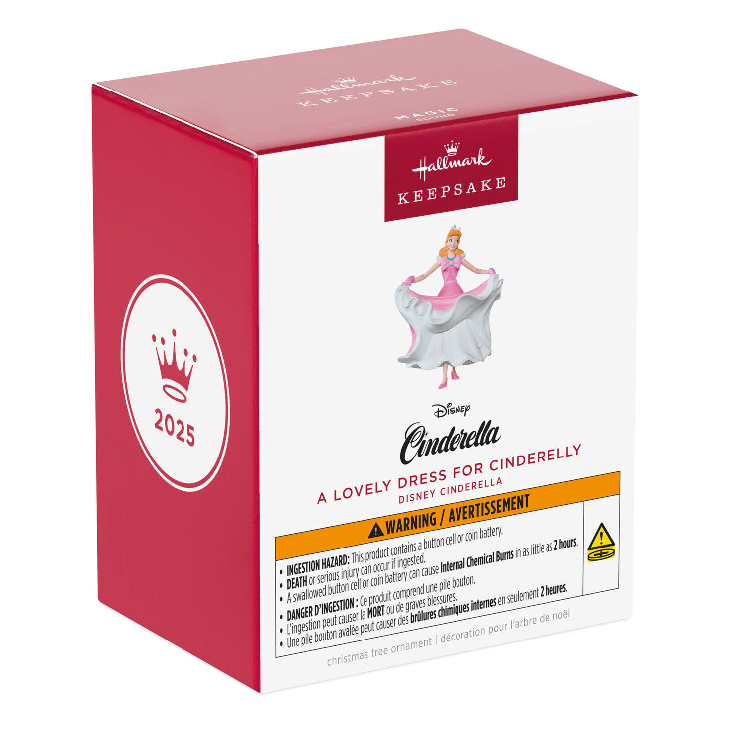 Cinderella in Pink Dress Keepsake Ornament Packaging Front image number 7