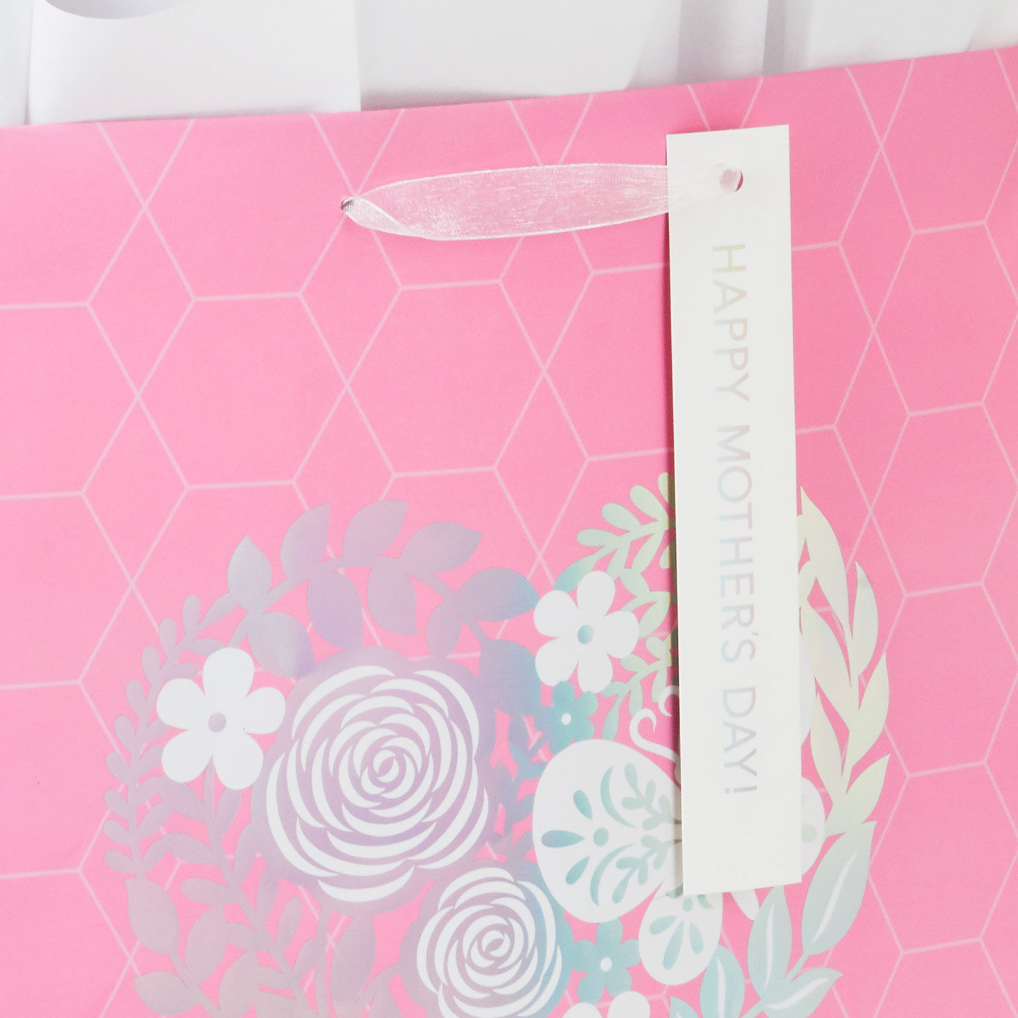 17" Pink Floral Heart XL Mother's Day Gift Bag With Tissue for only USD 8.99 | Hallmark