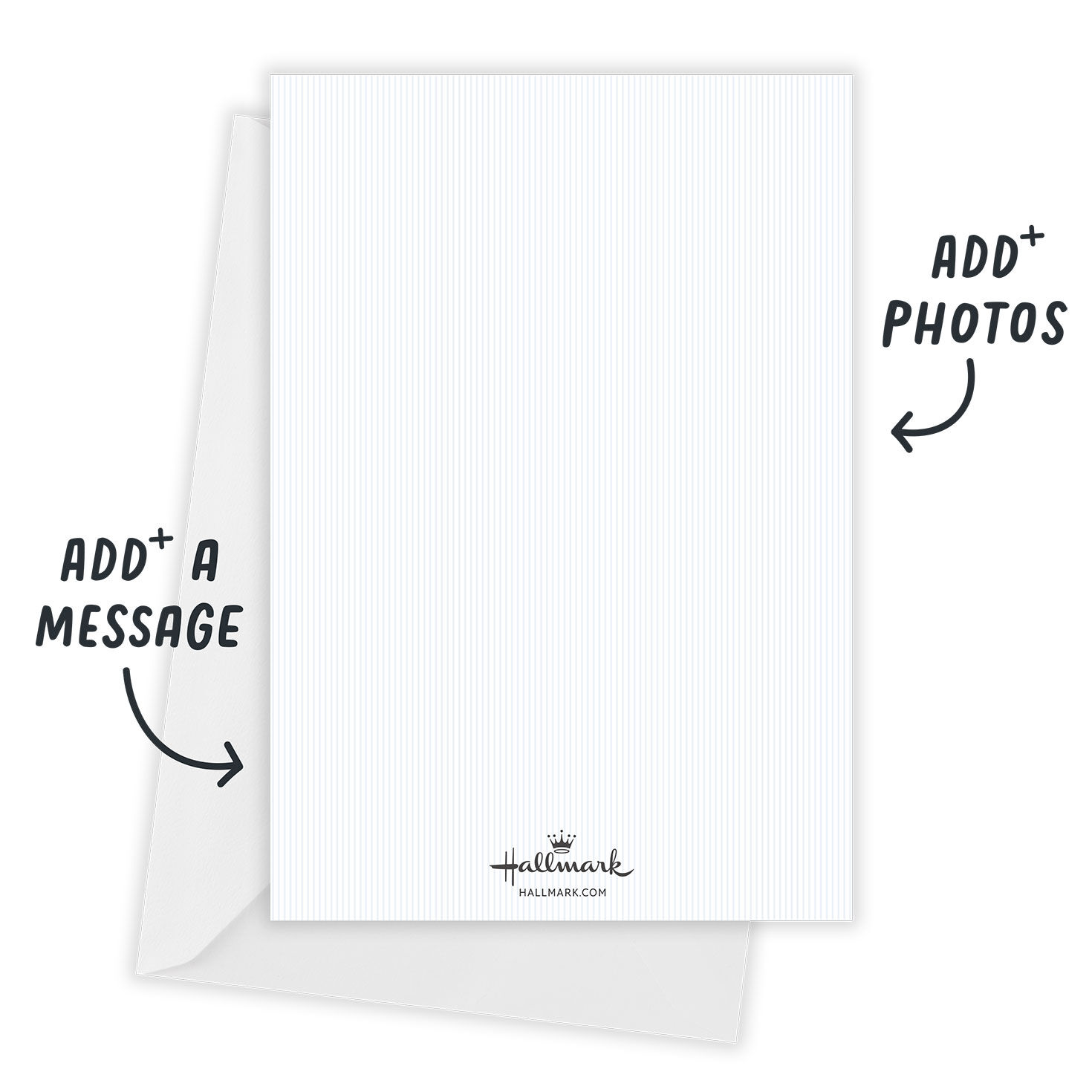 Photo in Star of David Personalized Hanukkah Card Card back with Envelope indicating personalization image number 3