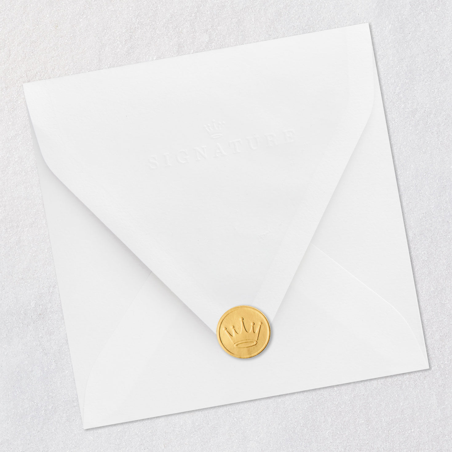 Cherry Blossom Scalloped Cake Birthday Card Envelope Back with Seal image number 8