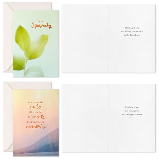 Peaceful Nature Assorted Sympathy Cards, Pack of 16, 