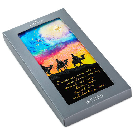 Three Kings Following Star Boxed Christmas Cards, Pack of 16, 