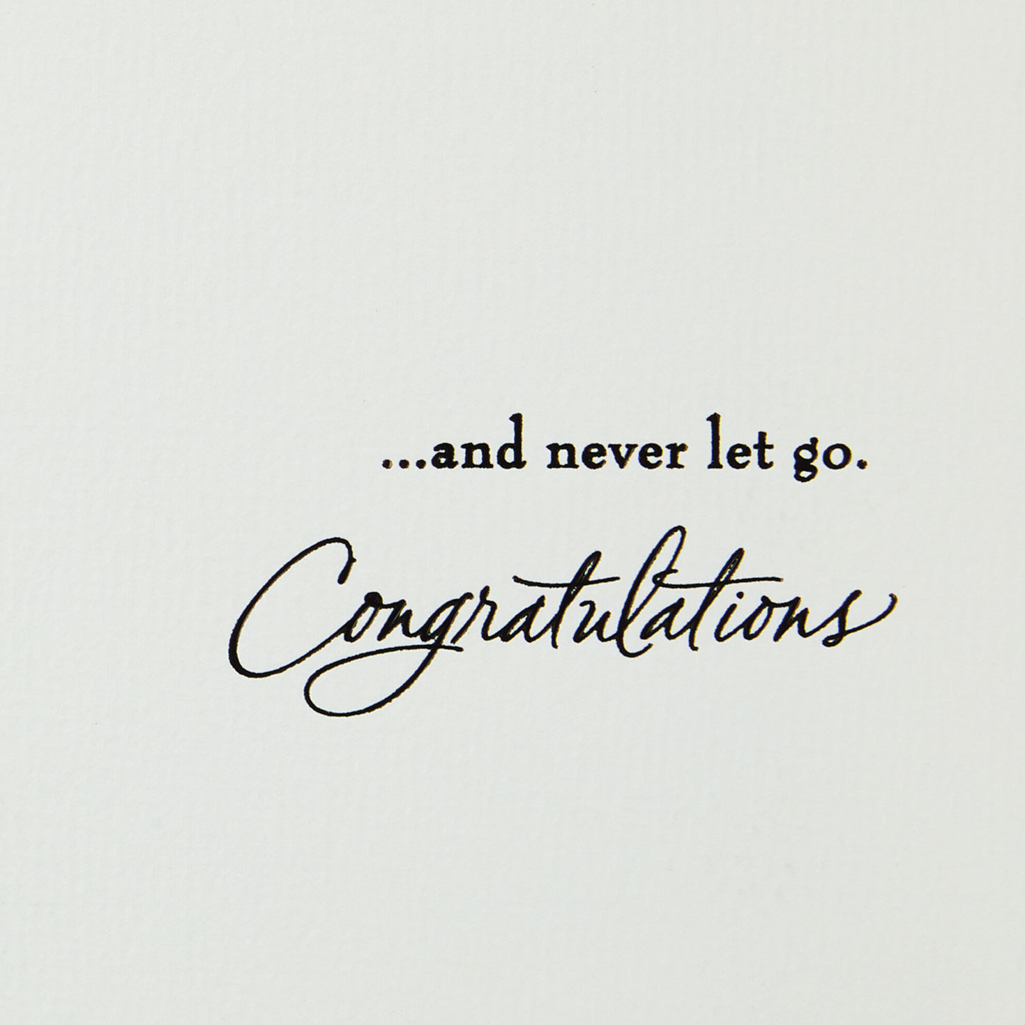 To Never Let Go Wedding Card, , large image number 2