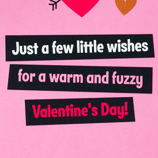 Warm and Fuzzy Valentine's Day Card With Magnets, 