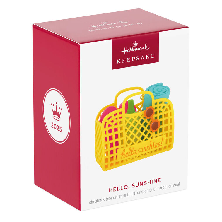 Yellow Beach Bag Keepsake Ornament package front image number 7