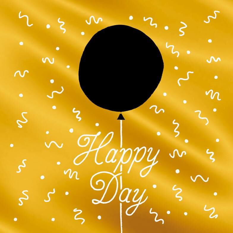 Happy Day Balloon Birthday Card