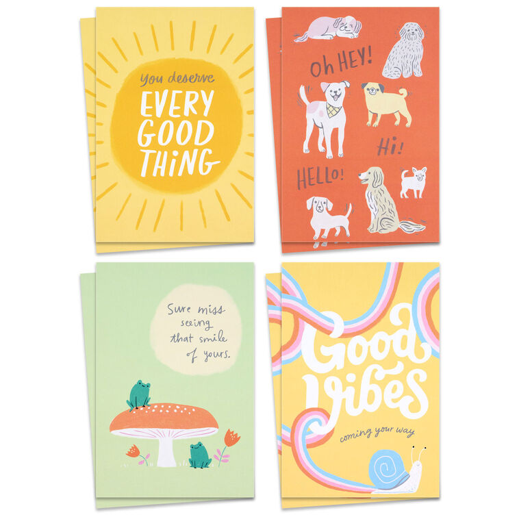 Good Vibes Assorted Multi-Occasion Postcards, Pack of 8