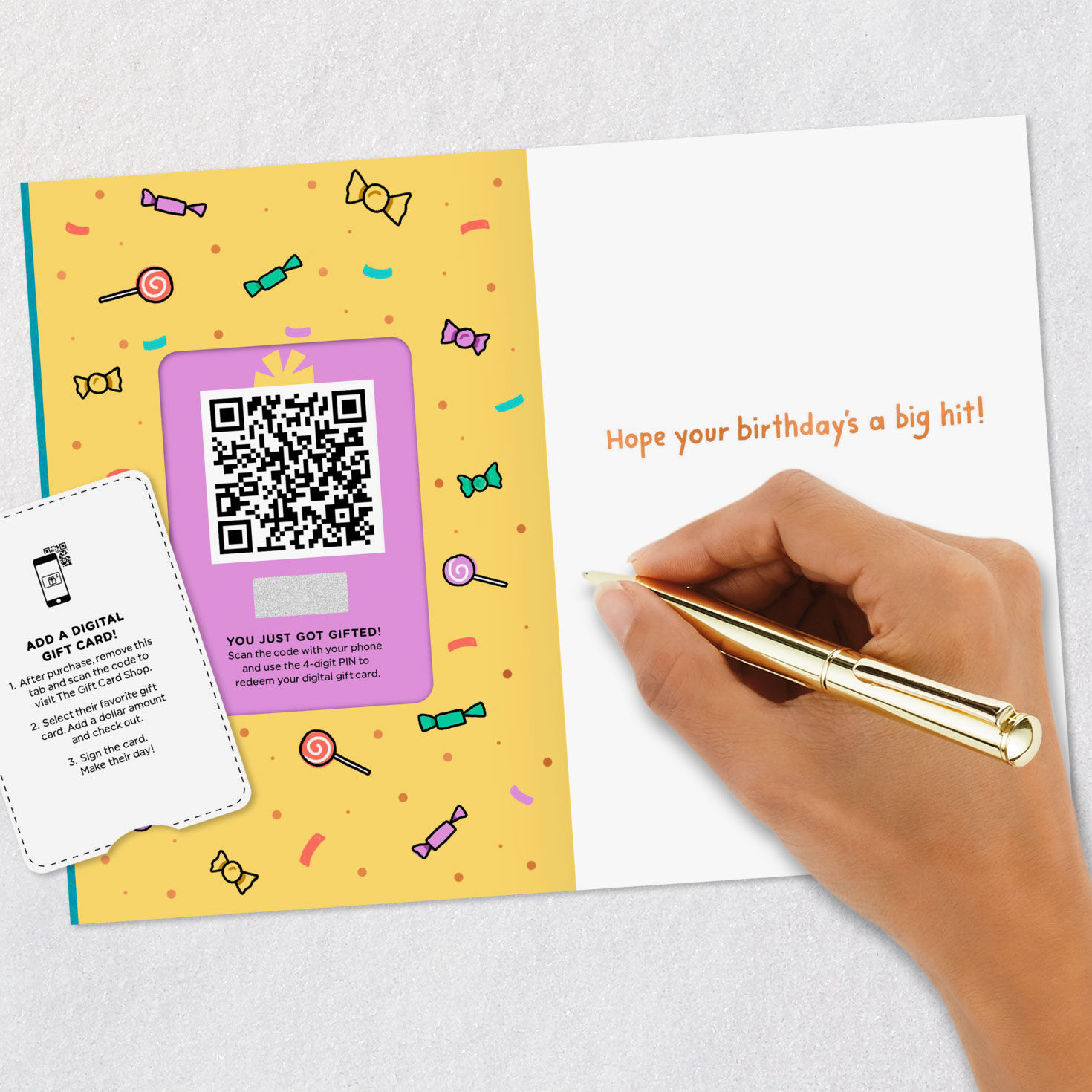 Hope it's a Big Hit Cussing Pi&ntilde;ata Gift Card Greeting Funny Birthday Card, , large image number 9