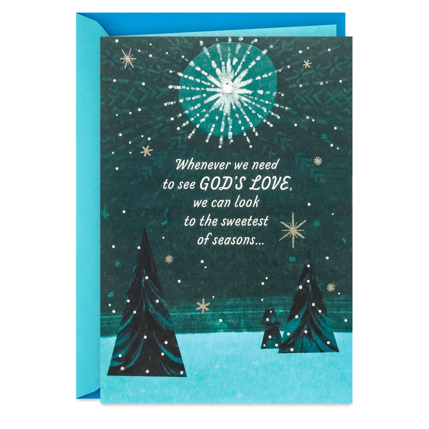 God's Love is in Our Midst Religious Christmas Card
