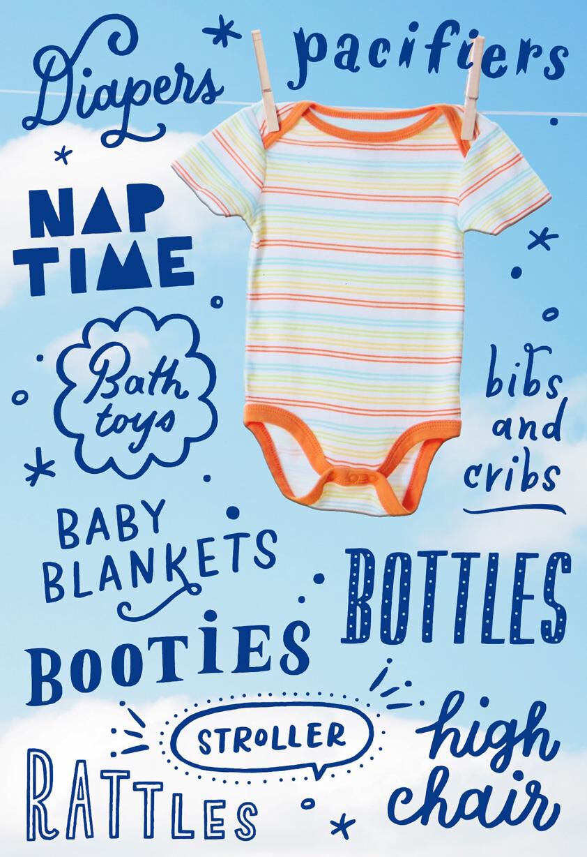 Dads-to-Be Onesie Baby Shower Card