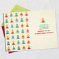 Colorful, Modern Lettering Christmas Card with Glitter Open card with envelope image number 3