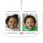 Two-Photo Personalized Text and Photo Metal Ornament, , large image number 1