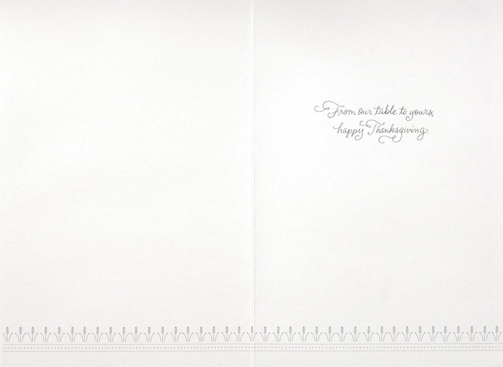 From Our Table to Yours Thanksgiving Card