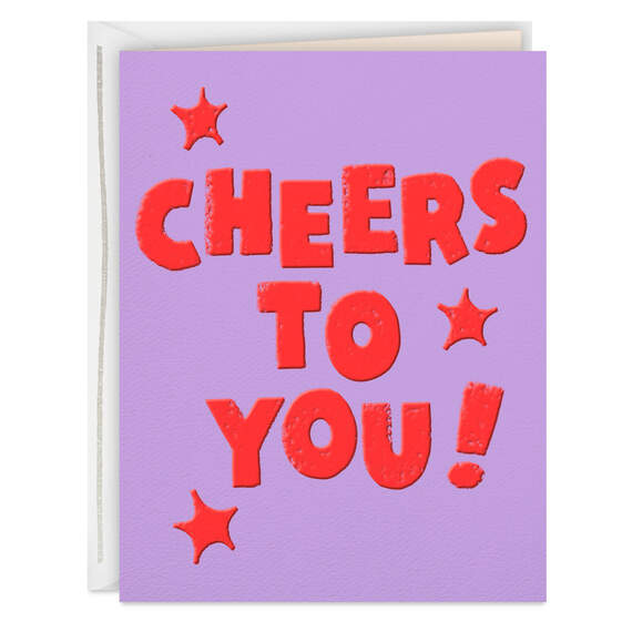 Cheers to You Congratulations Card, , large image number 1
