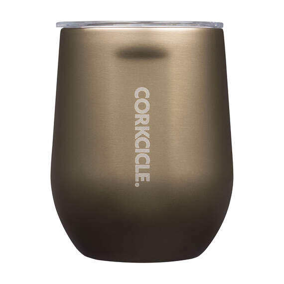 Corkcicle Prosecco Stainless Steel Stemless Wine Glass Cup, 12 oz.