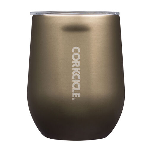 Corkcicle Prosecco Stainless Steel Stemless Wine Glass Cup, 12 oz., 
