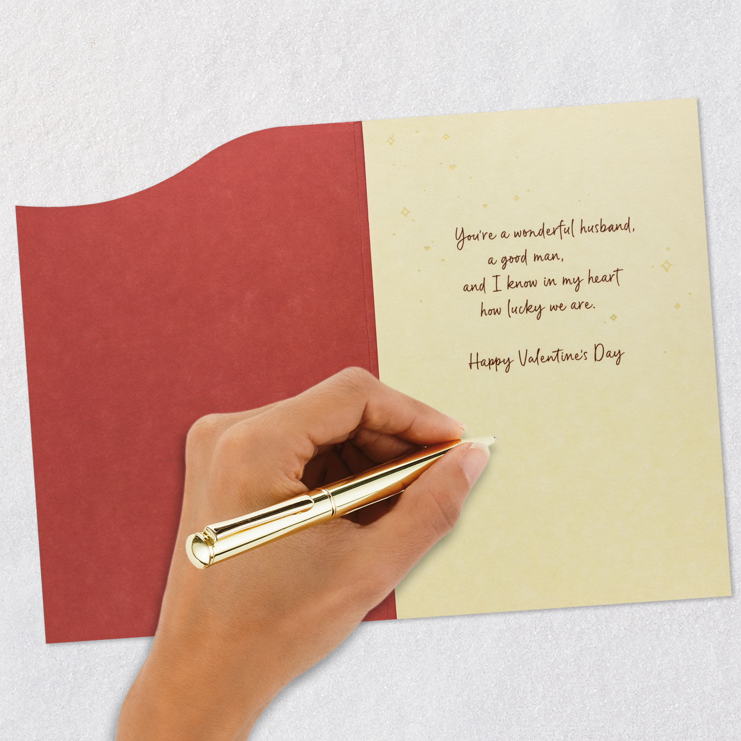 Cranes in Lake Husband Valentine's Day Card Signing card image number 7