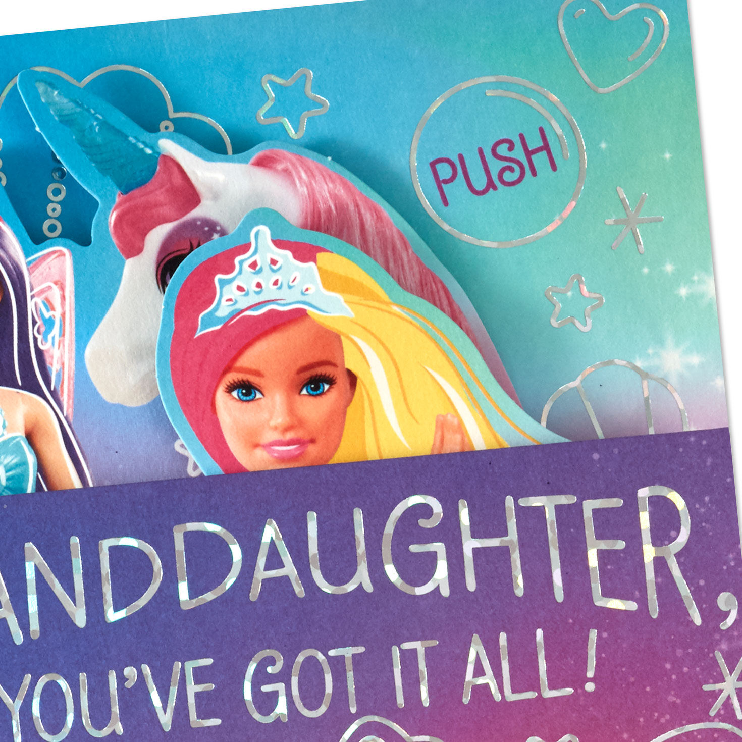 Barbie Musical Pop-Up Birthday Card for Granddaughter Card Front Detail image number 5