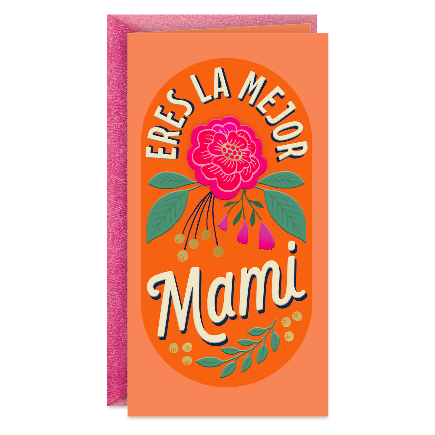 You're the Best Spanish-Language Money Holder Mother's Day Card for Mom