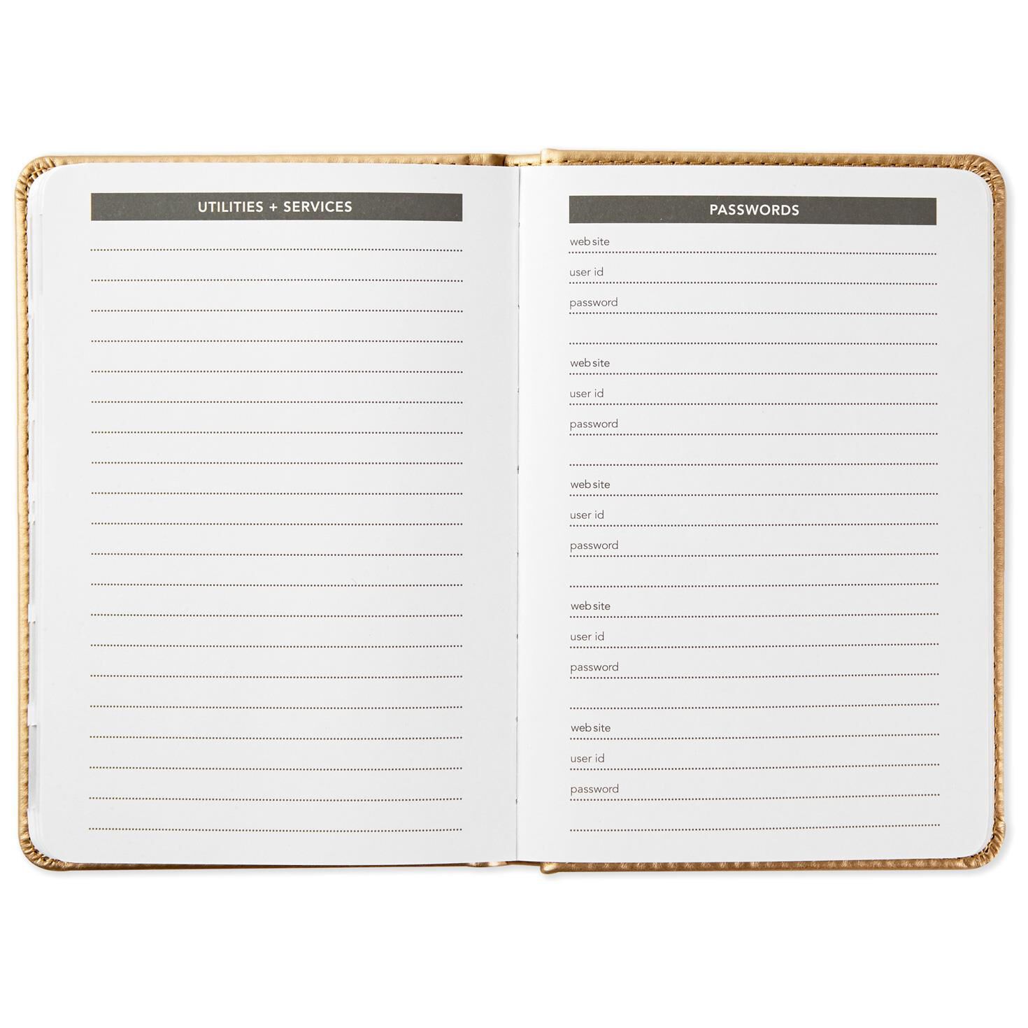 Satin Gold Address Book for only USD 14.99 | Hallmark
