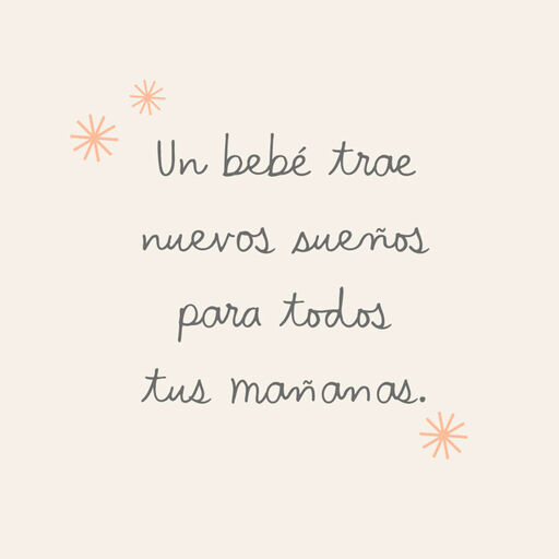 No Bigger Love Spanish Language Baby Shower Card Greeting Cards Hallmark