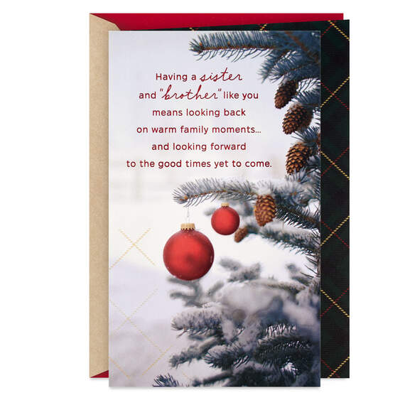You Are Special Christmas Card for Sister and Brother-in-Law