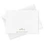 Gold Foil on White Thank You Note Cards in Caddy Card Back with Envelope image number 5