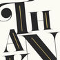 Capital Serif Black and White Thank You Note Cards  image number 3