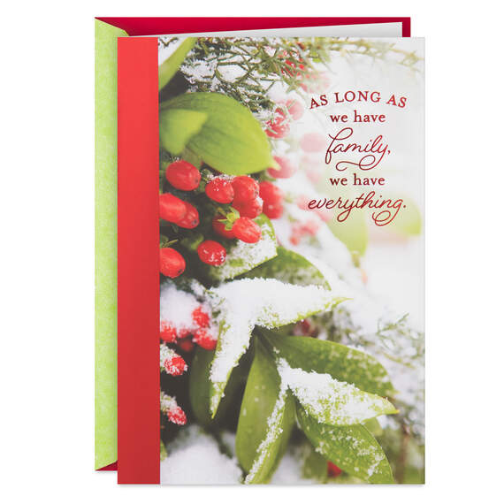 Family Is Everything Christmas Card For Both Greeting Cards Hallmark Family is everything christmas card for both greeting cards hallmark