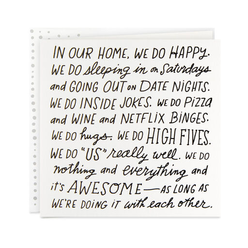 In Our Home We Do Happy Love Card, 