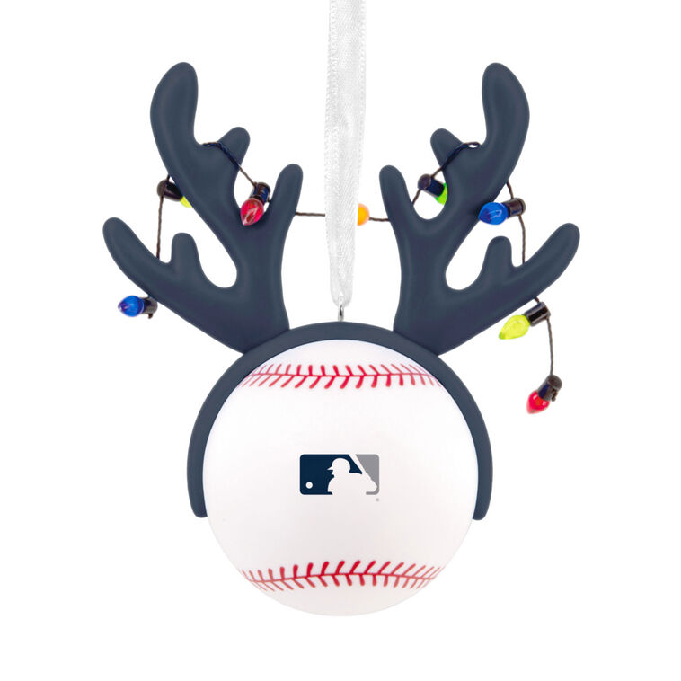 Yankees Reindeer Baseball Christmas Ornament back image number 6